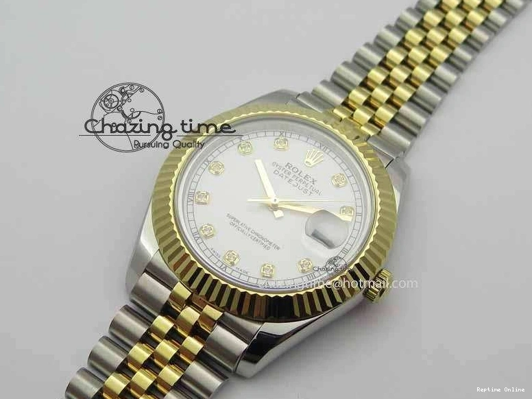 0113 DateJust II 41mm SS YG BP Maker Best Edition White Diam Dial On Jubilee Bracelet A ModernLook 3663